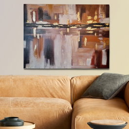 Wallity Pintura al óleo decorativa Multicolor 70 x 100 cm